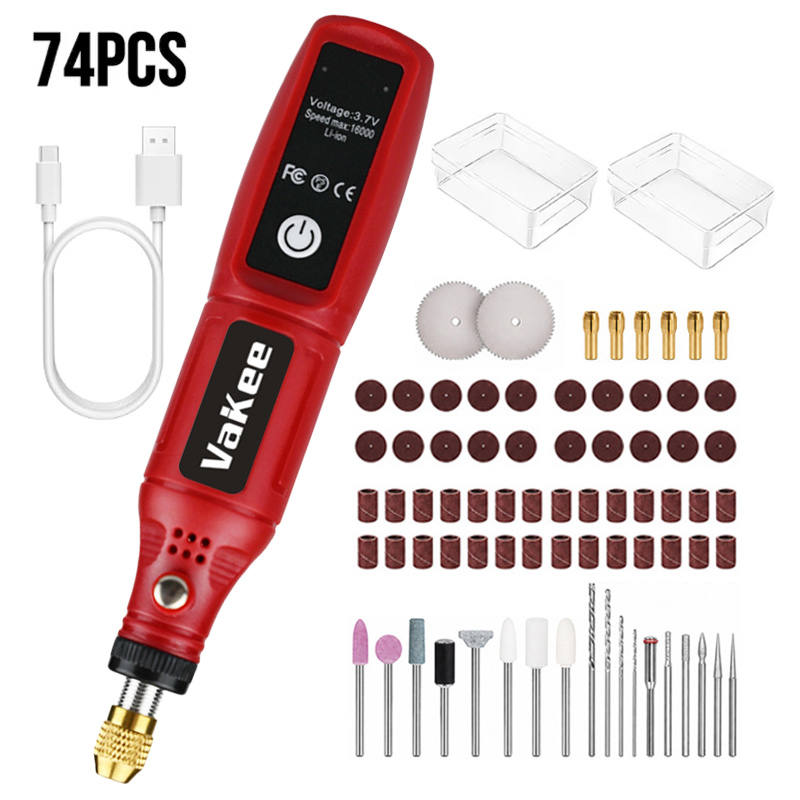 Power Tools Usa - Vakee Cordless Rotary Tool 15CM Mini