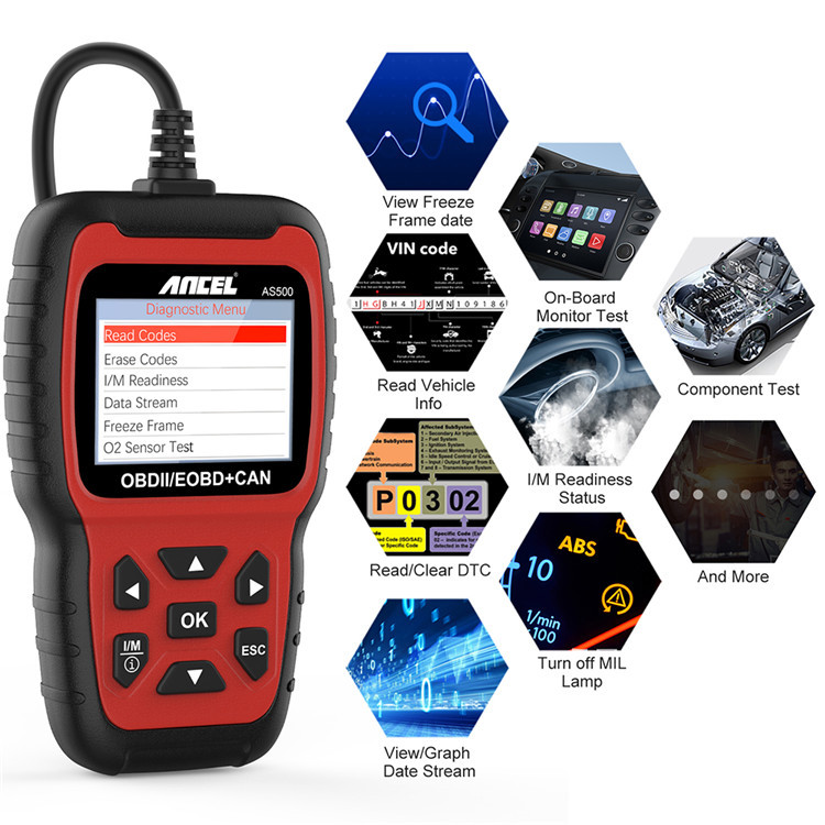 Ancel AS500 OBD2 Electric Powe - Power Tools English review and price