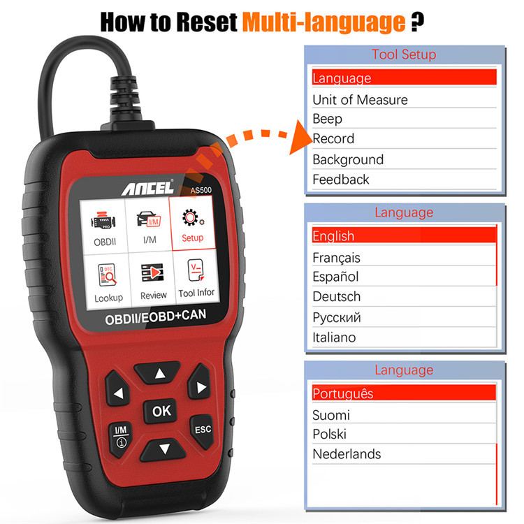 Ancel AS500 OBD2 Electric Powe - Power Tools English review and price