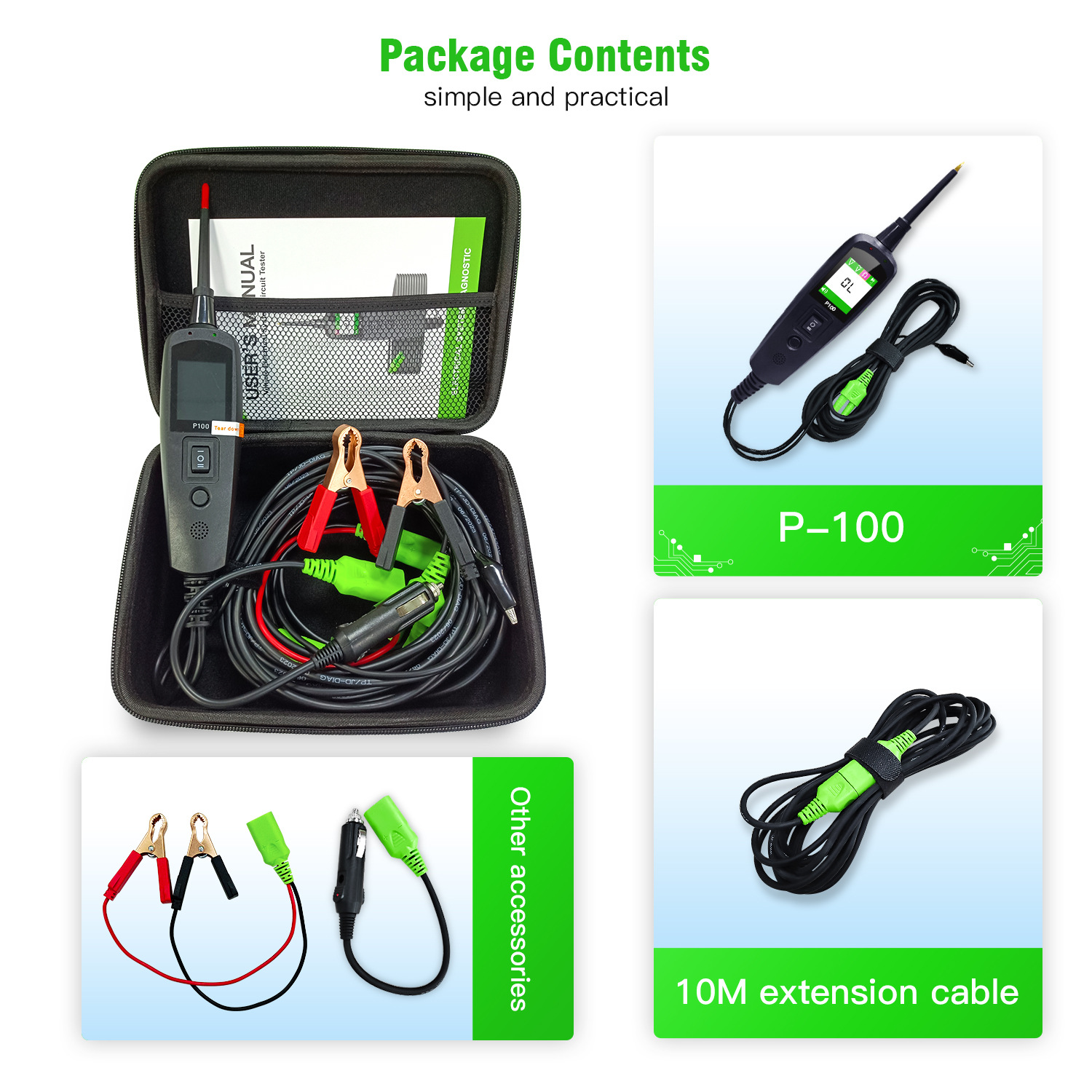 For TopDiag P100 2M Car Electr - Power Tools English review and price