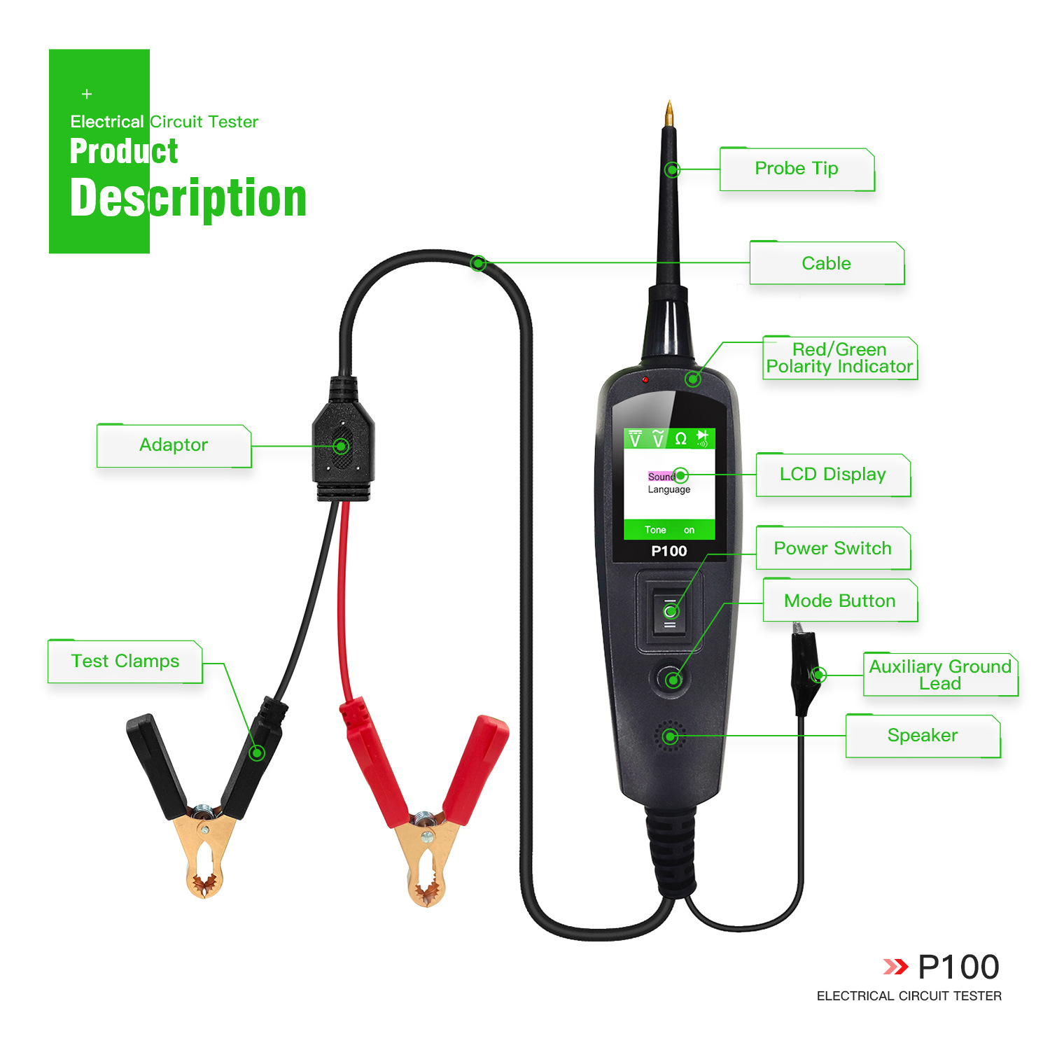 For TopDiag P100 2M Car Electr - Power Tools English review and price