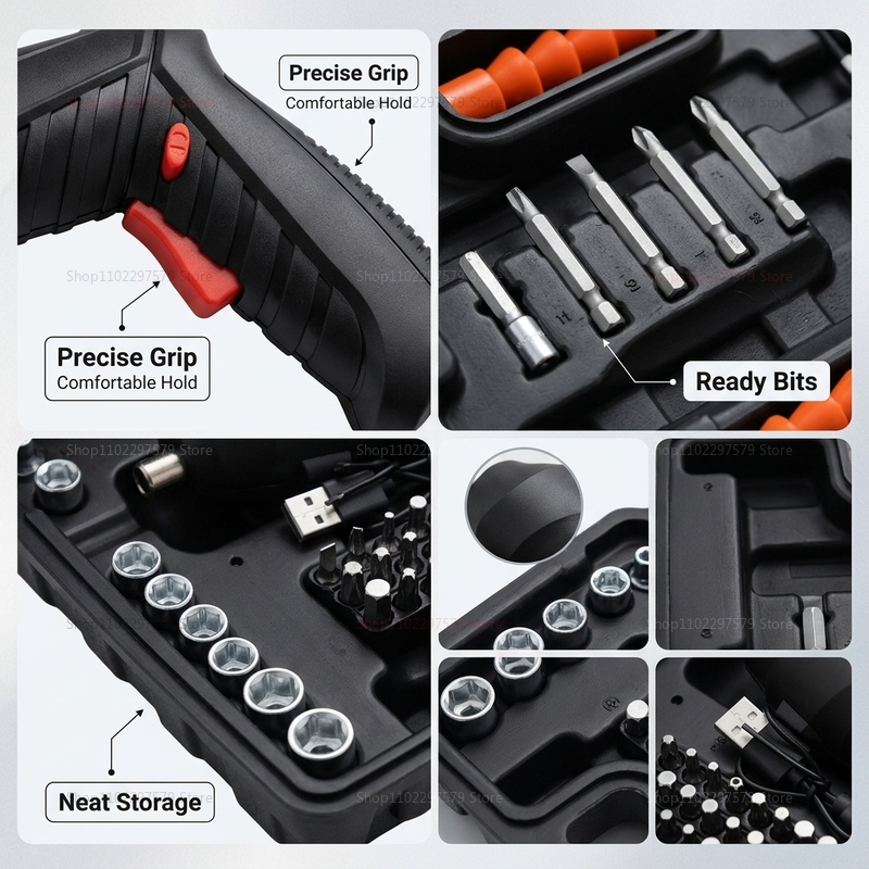 47Pcs Rechargeable Electric Sc - Power Tools Book review and price