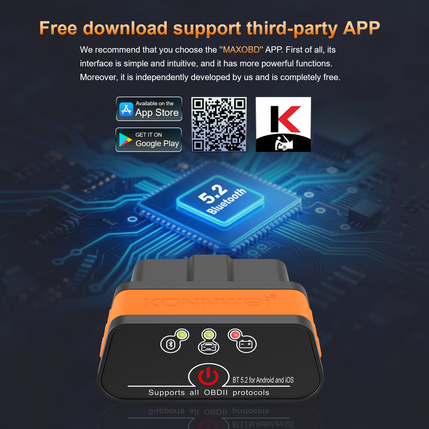 MINI OBD2 KW901 Bluetooth 4.0  - Power Tools English review and price