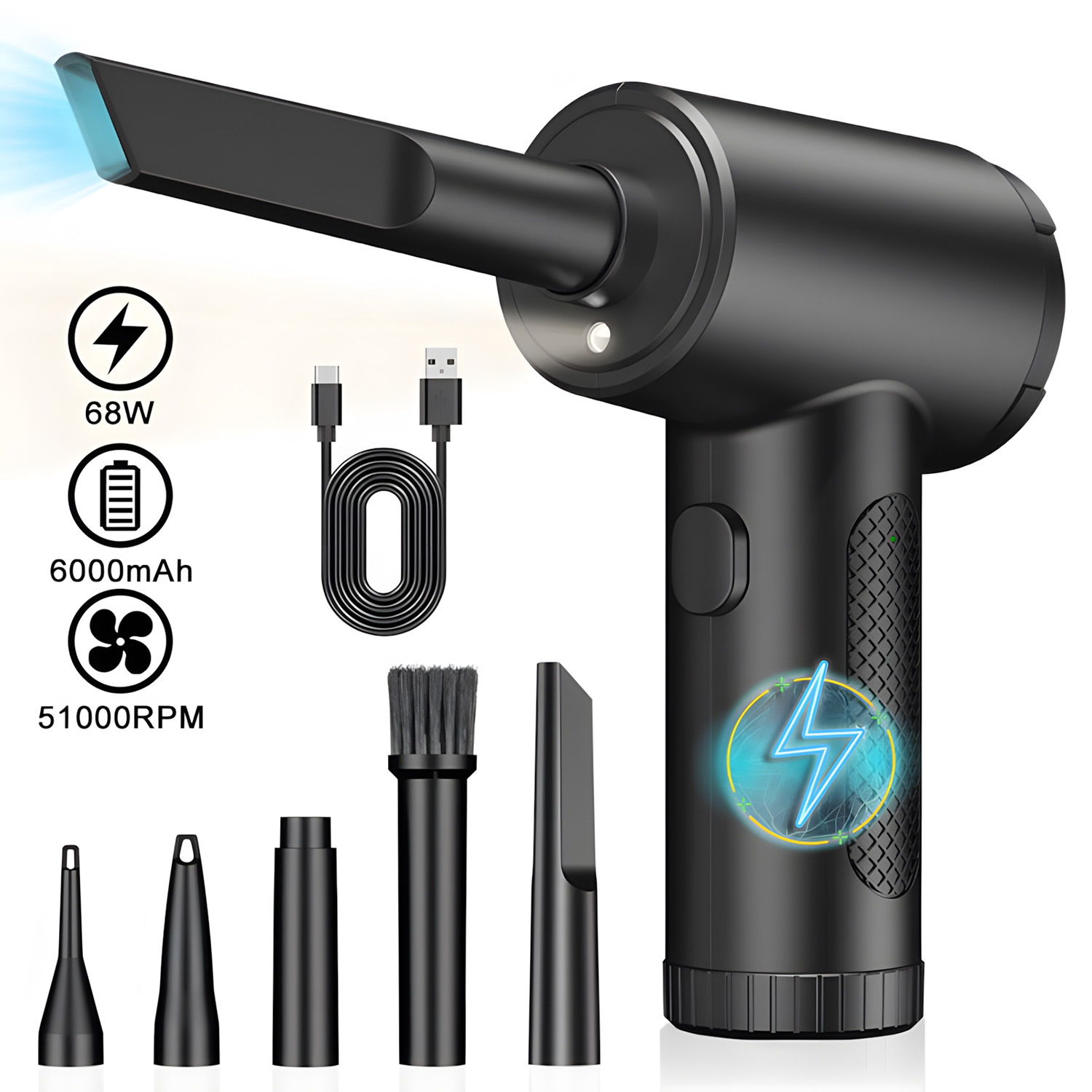 Electric Air Duster 6000mAh Re - Power Tools Keyboard Manager review and price
