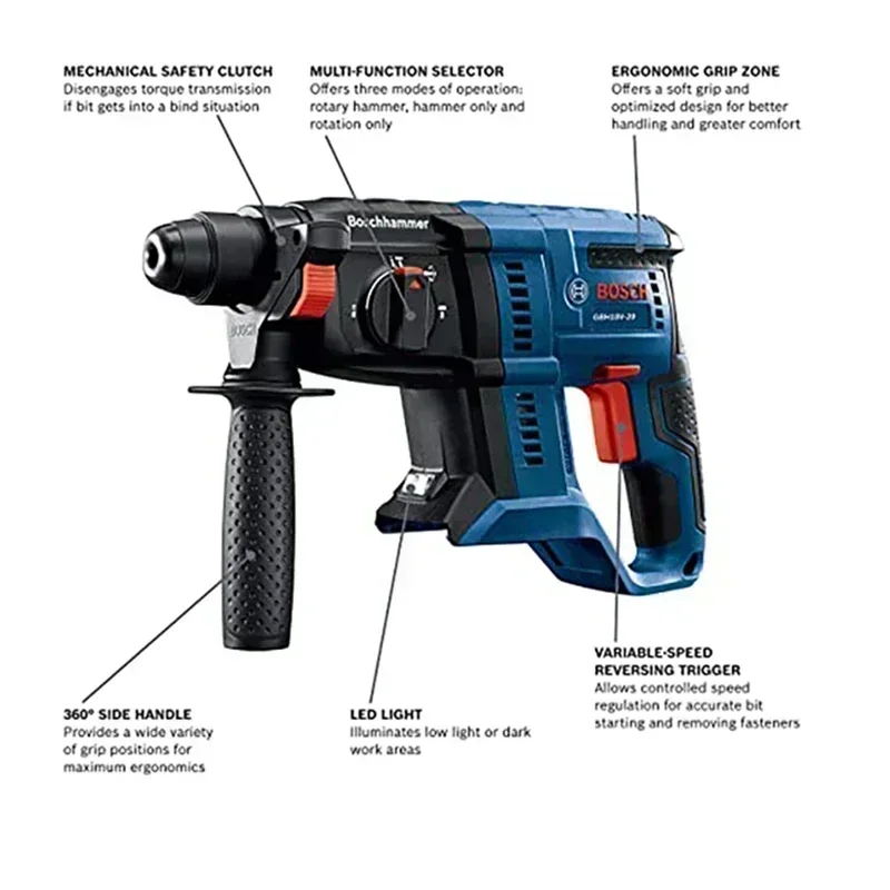 BOSCH GBH 180-LI Brushless Cor - Power Tools Hammer review and price
