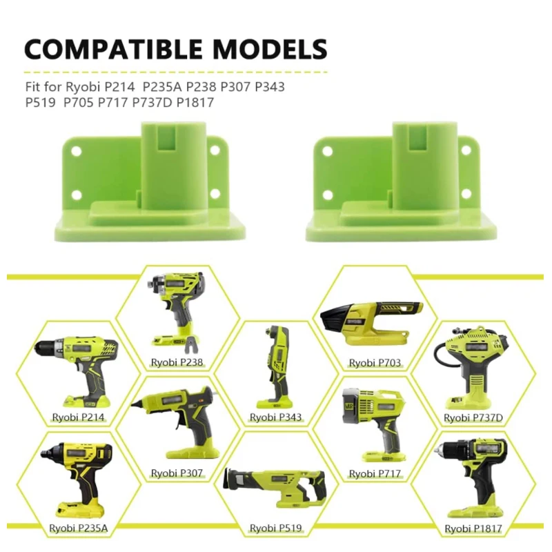 For Ryobi Holder 12V-18V Batte - Power Tools Book review and price